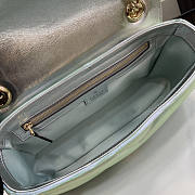 Gucci GG Marmont Small Shoulder Bag Green 26cm - 3