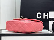 Chanel Flap Bag Pink 12.5x16x4.5cm - 5