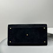 The Row Soft Margaux 17 Bag in Suede Black 43x24x30cm - 6