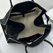The Row Soft Margaux 17 Bag in Suede Black 43x24x30cm - 4
