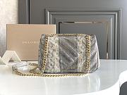 BVLGARI Serpenti Cabochon Snakeskin 22.5x15x10cm - 4