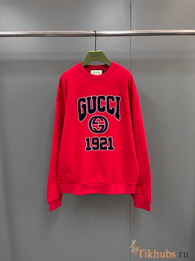 Gucci Cotton Jersey Sweatshirt Red - 1