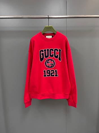Gucci Cotton Jersey Sweatshirt Red