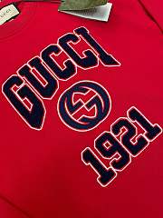 Gucci Cotton Jersey Sweatshirt Red - 3
