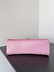 Balenciaga Crush Quilted Shoulder Bag Calfskin Pink 31x20x12cm - 5