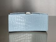 Balenciaga Hourglass Crocodile Blue 23cm - 3