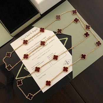 Van Cleef & ArPels Alhambra Long Red Necklace