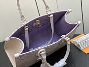 Louis Vuitton LV Onthego MM Latte/Bubble Purple 35 x 27 x 14 cm - 5