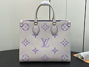 Louis Vuitton LV Onthego MM Latte/Bubble Purple 35 x 27 x 14 cm - 3