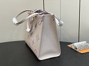 Louis Vuitton LV Onthego MM Latte/Bubble Purple 35 x 27 x 14 cm - 2