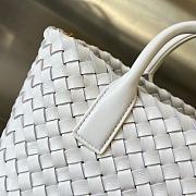 Bottega Veneta Mini Cabat White Vernis 20x15x12cm - 4