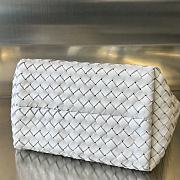 Bottega Veneta Mini Cabat White Vernis 20x15x12cm - 3