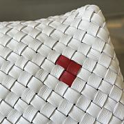 Bottega Veneta Large Cabat White Vernis 51x45x20cm - 4