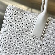 Bottega Veneta Large Cabat White Vernis 51x45x20cm - 2