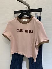 Miumiu Crop Top Pink  - 1