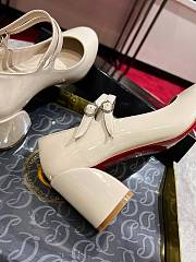 Christian louboutin Miss Jane 55 mm Pumps Patent White - 5