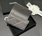 Chanel 19 Grey Wallet 11x7.5x2cm - 4