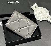 Chanel 19 Grey Wallet 11x7.5x2cm - 3