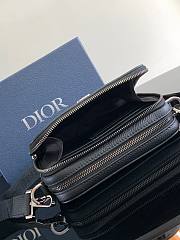 Dior Pouch With Strap Black Grained Calfskin 17 x 12.5 x 5 cm - 6