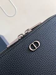Dior Pouch With Strap Black Grained Calfskin 17 x 12.5 x 5 cm - 3