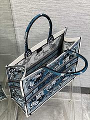 Dior Large Book Tote Denim Blue Multicolor Butterfly 42cm - 6