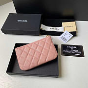 Chanel Caviar Quilted Small Cosmetic Case Pink 15x8.5cm - 3