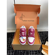 Louis Vuitton LV Trainer Sneaker Fuchsia And White - 4