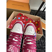 Louis Vuitton LV Trainer Sneaker Fuchsia And White - 2