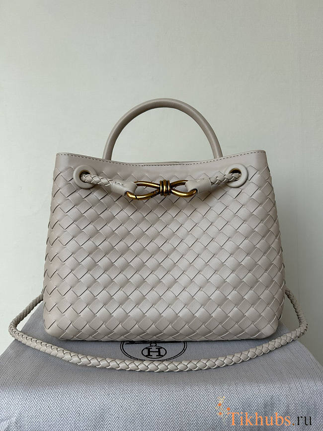 Bottega Veneta Small Andiamo Grey 25x22x10.5cm - 1