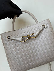 Bottega Veneta Small Andiamo Grey 25x22x10.5cm - 4