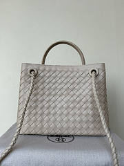 Bottega Veneta Small Andiamo Grey 25x22x10.5cm - 6