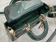 Dior Lady D-joy Bag Green Patent 22cm - 3