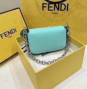 Fendi Tiffany Nano Baguette Blue 10x17x2.5cm - 3