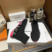 Balenciaga  Speed 2.0 Lace-Up Sneaker Black Pink  - 4