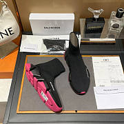 Balenciaga  Speed 2.0 Lace-Up Sneaker Black Pink  - 2