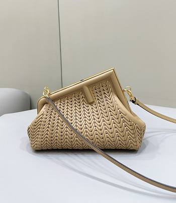 Fendi First Small Light Brown Interlaced 26x18x9.5cm