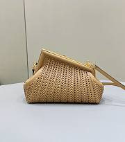 Fendi First Small Light Brown Interlaced 26x18x9.5cm - 3