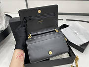 Chanel Boy Bag Wallet On Chain Black Gold Lambskin 19x12x3.5cm - 6