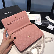 Chanel Wallet On Chain Pink Gold Caviar 19x12x3.5cm - 2