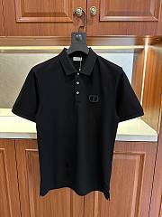 Dior CD Icon Polo Black Shirt - 1