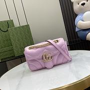 Gucci GG Marmont Shoulder Bag Pink 22cm - 1