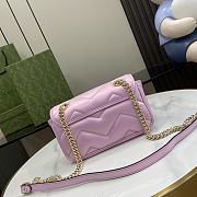 Gucci GG Marmont Shoulder Bag Pink 22cm - 5