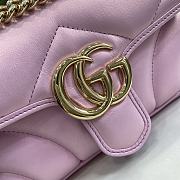 Gucci GG Marmont Shoulder Bag Pink 22cm - 4