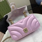 Gucci GG Marmont Shoulder Bag Pink 22cm - 3