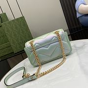 Gucci GG Marmont Small Shoulder Bag Green 22cm - 5