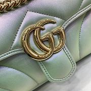 Gucci GG Marmont Small Shoulder Bag Green 22cm - 3