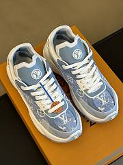 Louis Vuitton LV Run 55 Trainers Denim Blue Sneaker - 4