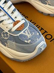 Louis Vuitton LV Run 55 Trainers Denim Blue Sneaker - 3