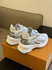 Louis Vuitton LV Run 55 Trainers Silver Sneaker - 4