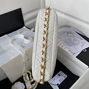 Chanel Large Hobo Bag White 36x24x6cm - 5